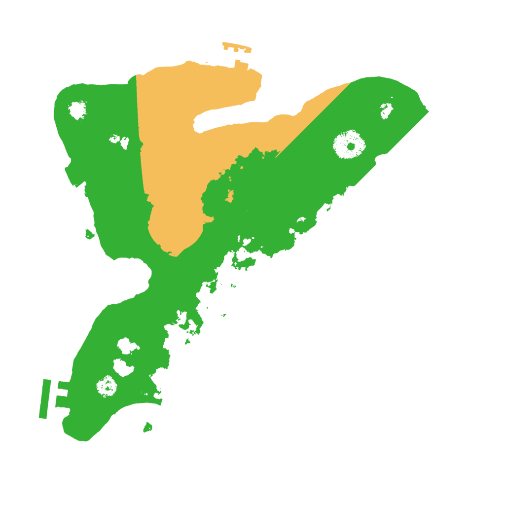 Biome Rust Map: Procedural Map, Size: 2600, Seed: 358055072