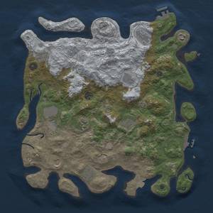 Thumbnail Rust Map: Procedural Map, Size: 4000, Seed: 1433557493, 19 Monuments