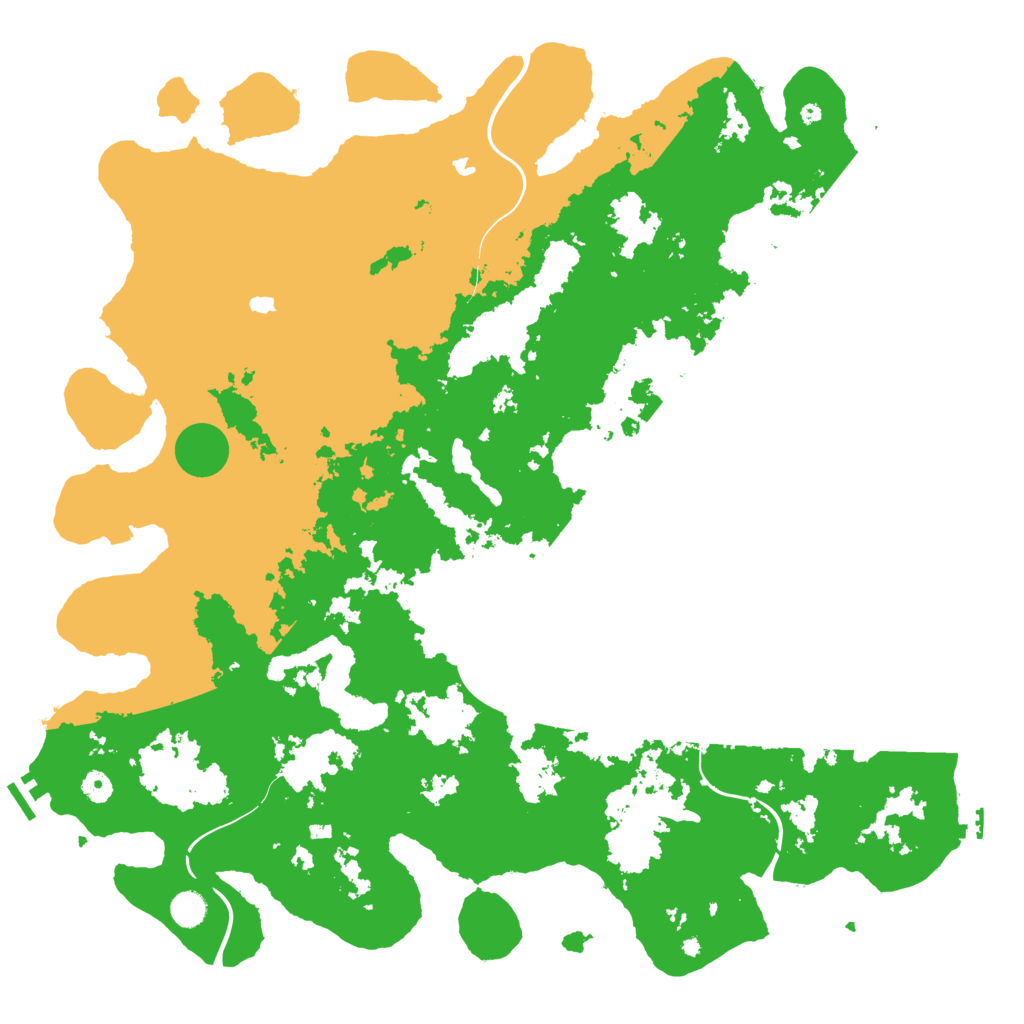 Biome Rust Map: Procedural Map, Size: 5000, Seed: 32323232