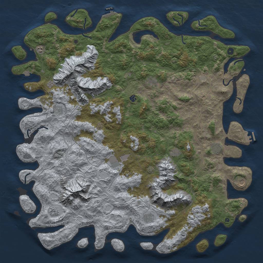 Rust Map: Procedural Map, Size: 6000, Seed: 1772838027, 19 Monuments