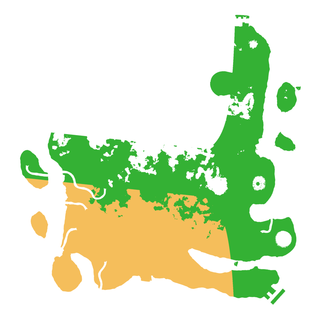 Biome Rust Map: Procedural Map, Size: 3500, Seed: 364667442