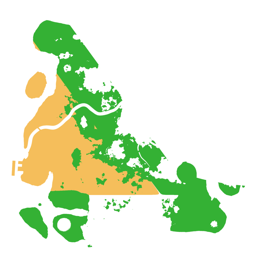 Biome Rust Map: Procedural Map, Size: 3500, Seed: 1545349983