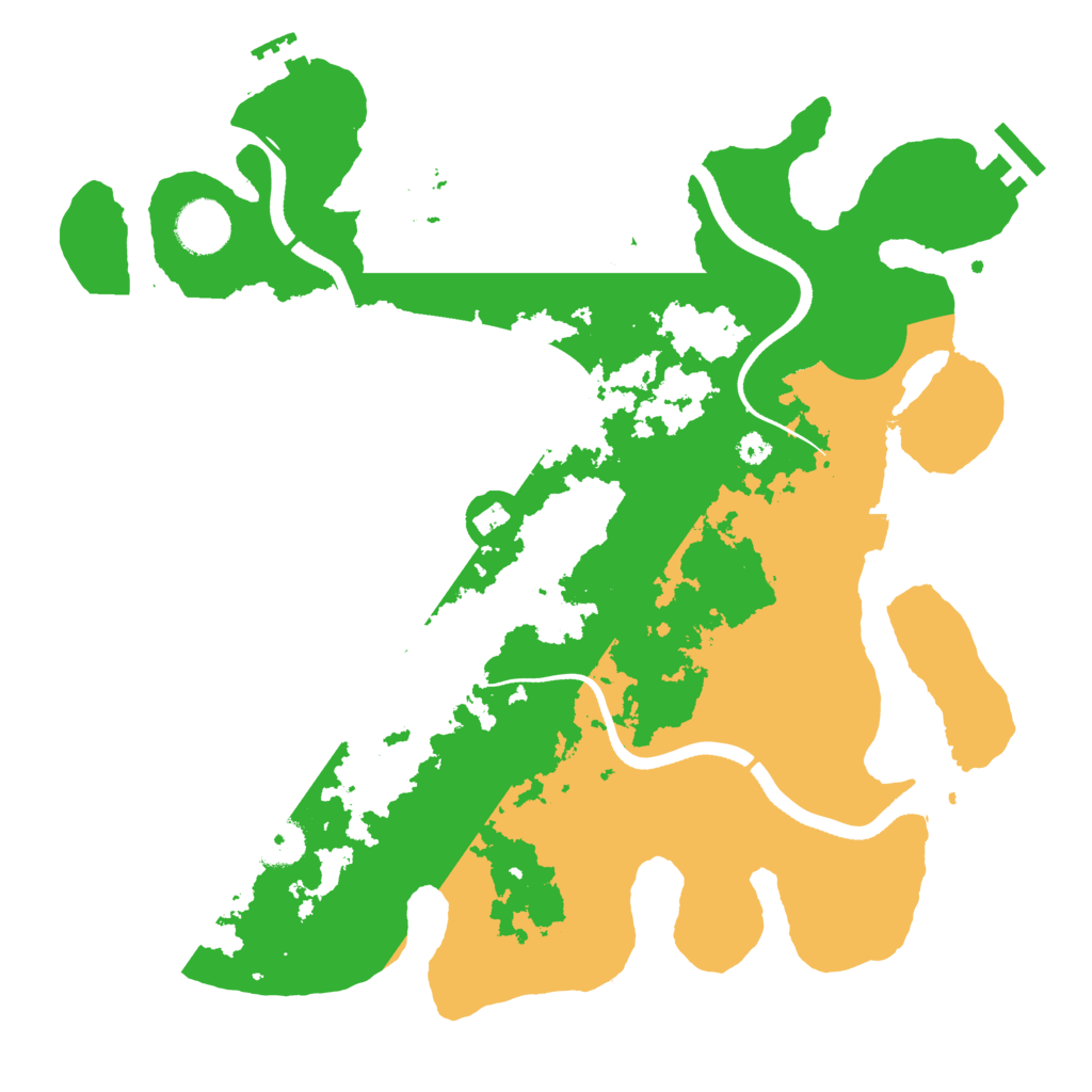 Biome Rust Map: Procedural Map, Size: 3500, Seed: 1501252845