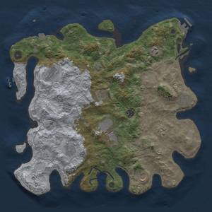 Thumbnail Rust Map: Procedural Map, Size: 4000, Seed: 1577793121, 19 Monuments