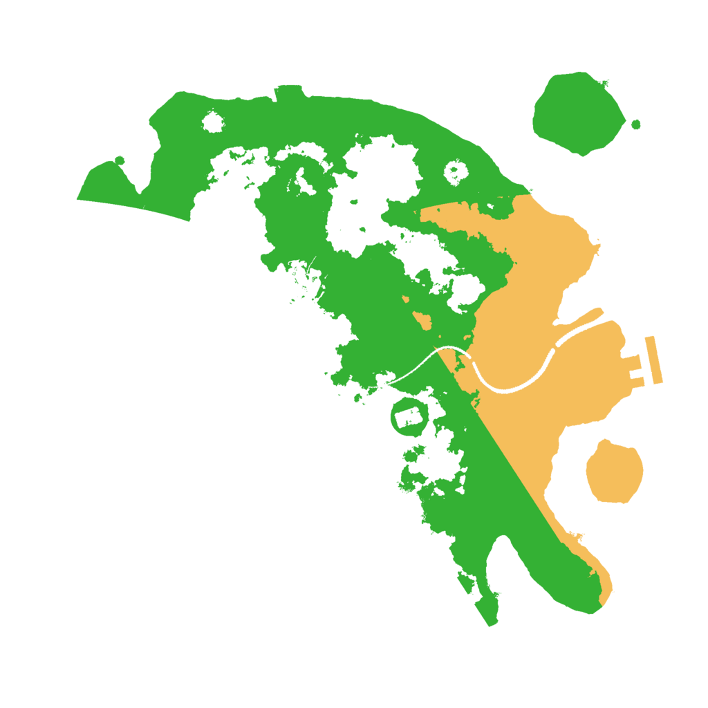 Biome Rust Map: Procedural Map, Size: 3000, Seed: 378808814