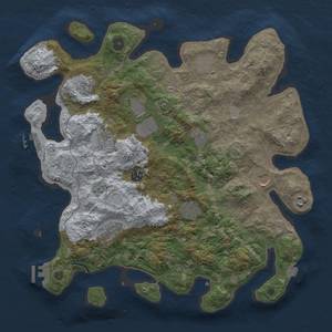 Thumbnail Rust Map: Procedural Map, Size: 4000, Seed: 289969446, 19 Monuments