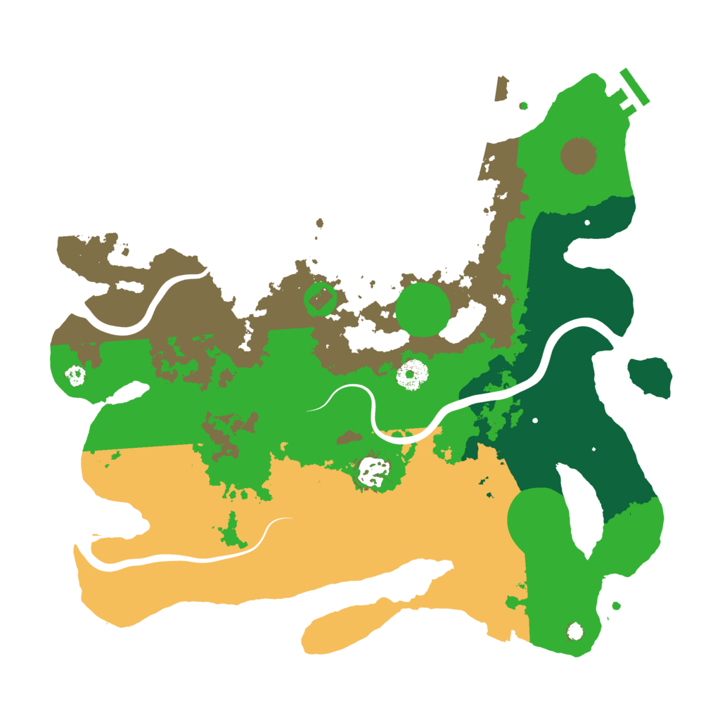 Biome Rust Map: Procedural Map, Size: 3500, Seed: 1652748635