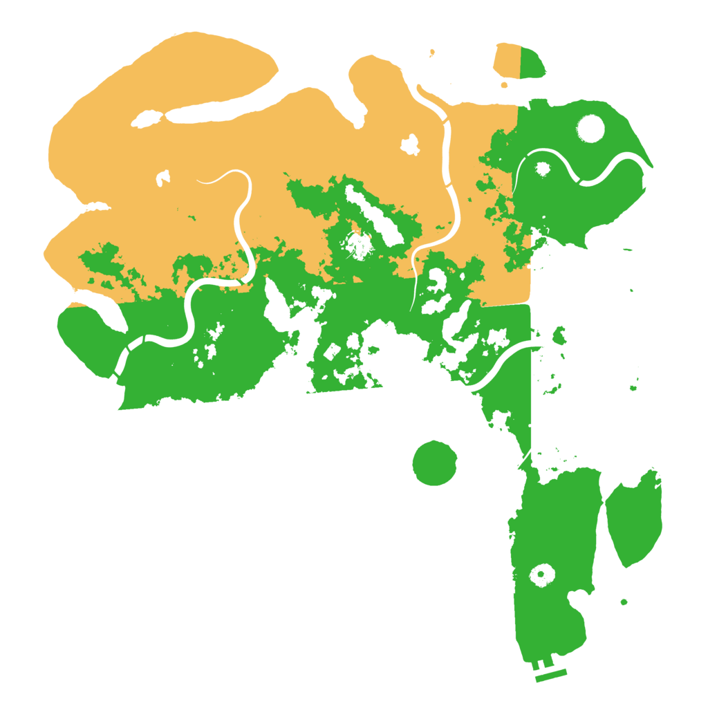 Biome Rust Map: Procedural Map, Size: 4500, Seed: 1624916593