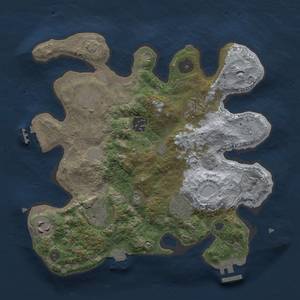 Thumbnail Rust Map: Procedural Map, Size: 3000, Seed: 632552446, 15 Monuments