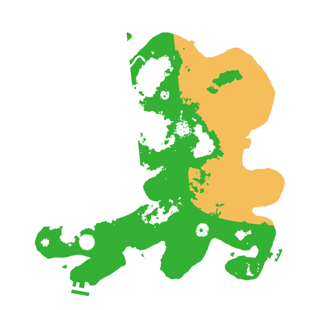 Biome Rust Map: Procedural Map, Size: 3500, Seed: 5439