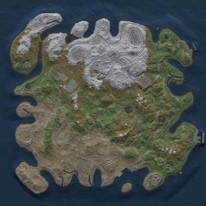 Thumbnail Rust Map: Procedural Map, Size: 4250, Seed: 953656085, 19 Monuments