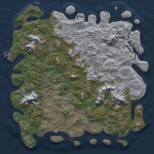 Thumbnail Rust Map: Procedural Map, Size: 5600, Seed: 9876789, 19 Monuments