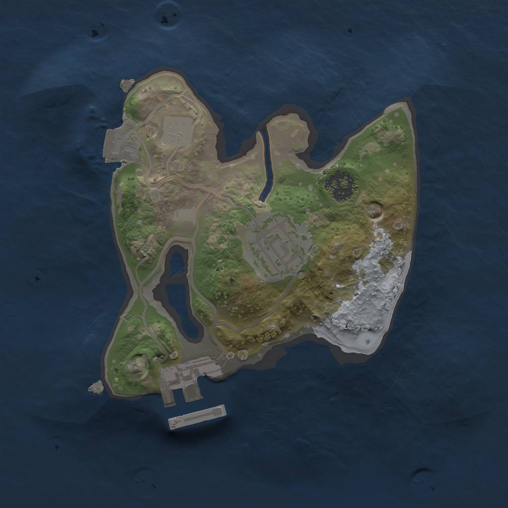 Rust Map: Procedural Map, Size: 1760, Seed: 71718026, 5 Monuments