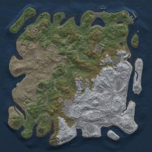 Thumbnail Rust Map: Procedural Map, Size: 4500, Seed: 784231512, 19 Monuments