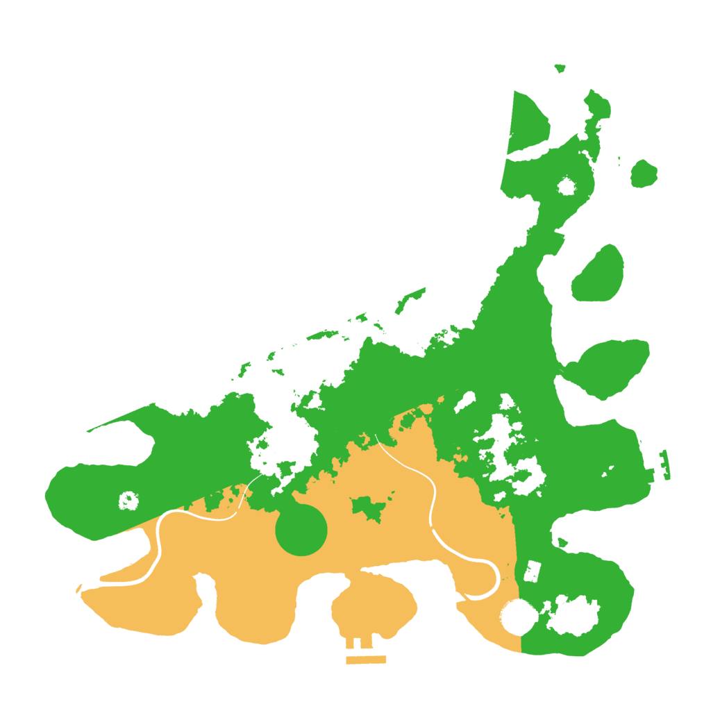 Biome Rust Map: Procedural Map, Size: 3600, Seed: 6200