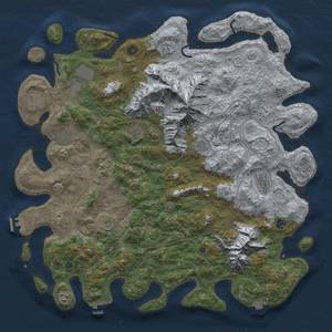 Thumbnail Rust Map: Procedural Map, Size: 5000, Seed: 196, 19 Monuments