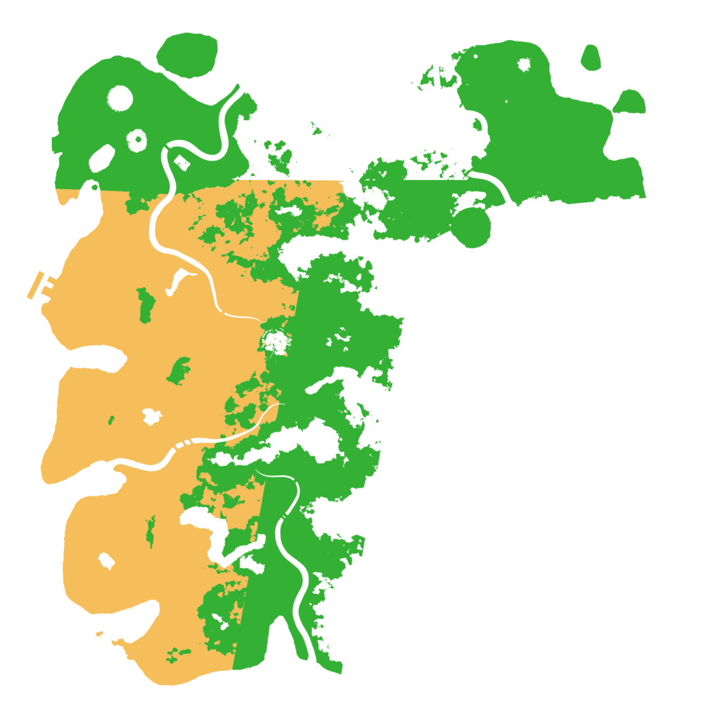 Biome Rust Map: Procedural Map, Size: 5000, Seed: 57705056
