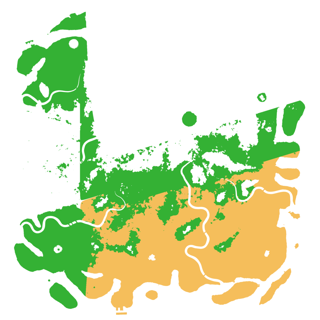 Biome Rust Map: Procedural Map, Size: 6000, Seed: 2460020