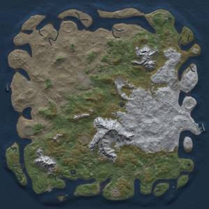 Thumbnail Rust Map: Procedural Map, Size: 6000, Seed: 25092005, 19 Monuments