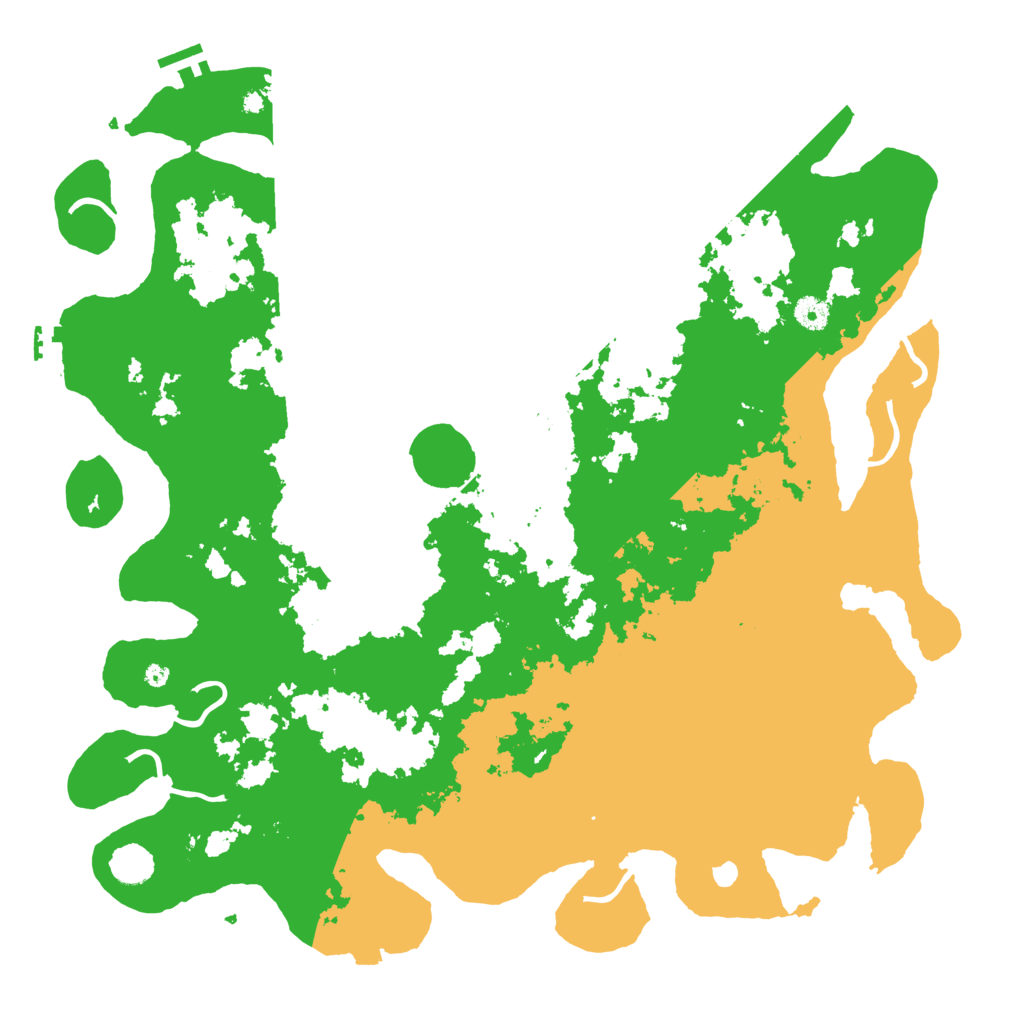 Biome Rust Map: Procedural Map, Size: 4500, Seed: 92666