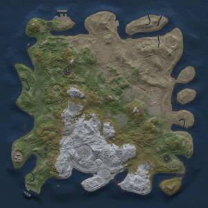 Thumbnail Rust Map: Procedural Map, Size: 4250, Seed: 419, 17 Monuments