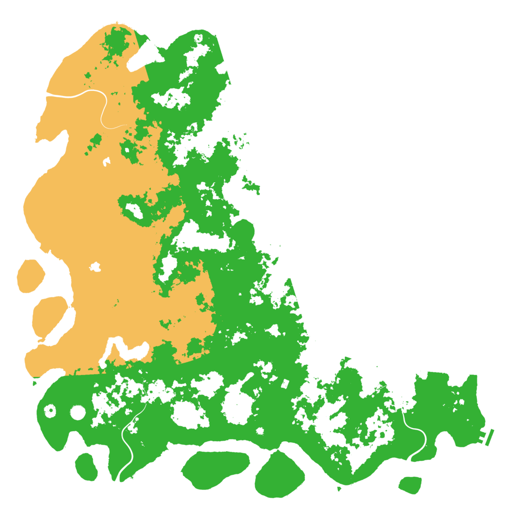 Biome Rust Map: Procedural Map, Size: 6000, Seed: 1241191