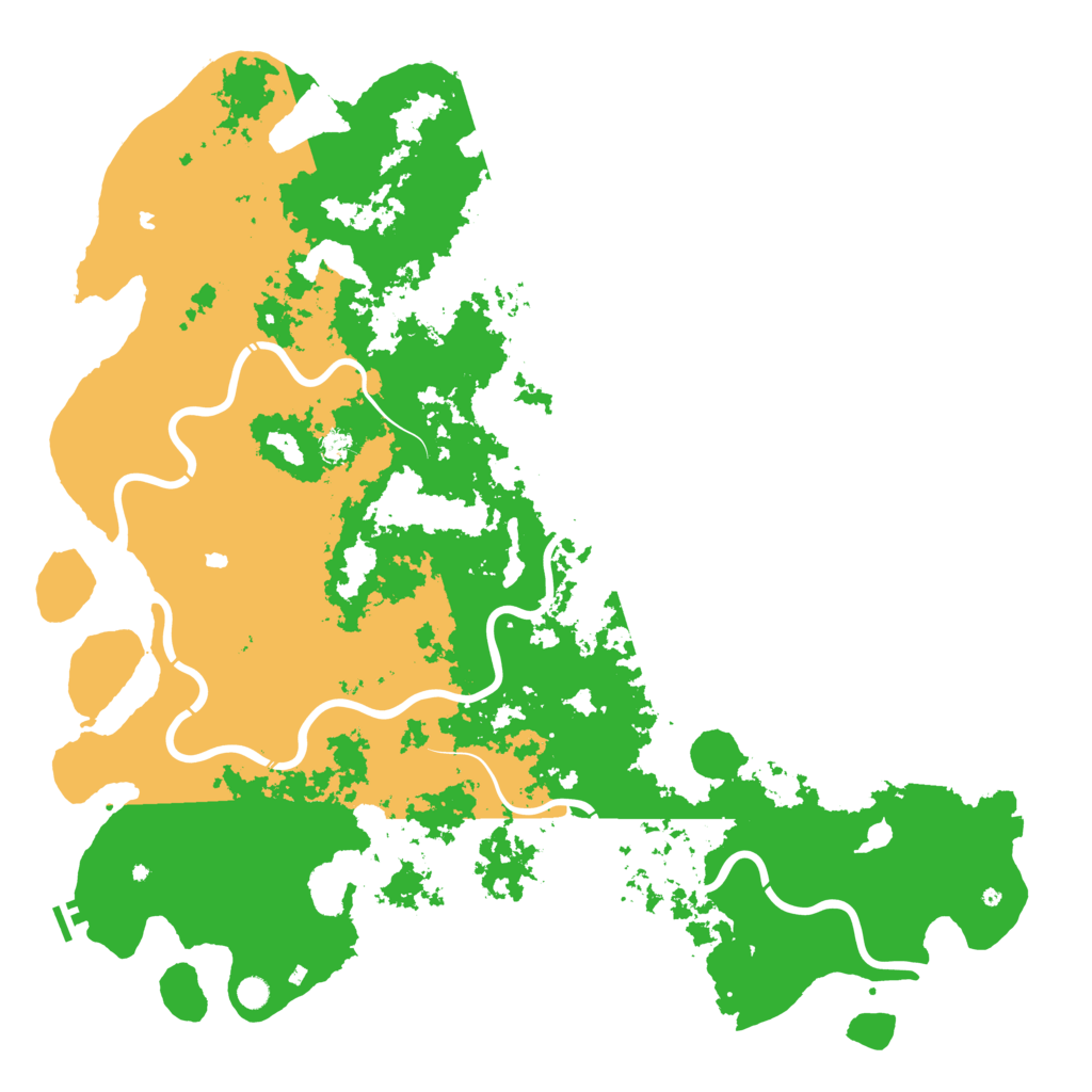 Biome Rust Map: Procedural Map, Size: 6000, Seed: 1241191