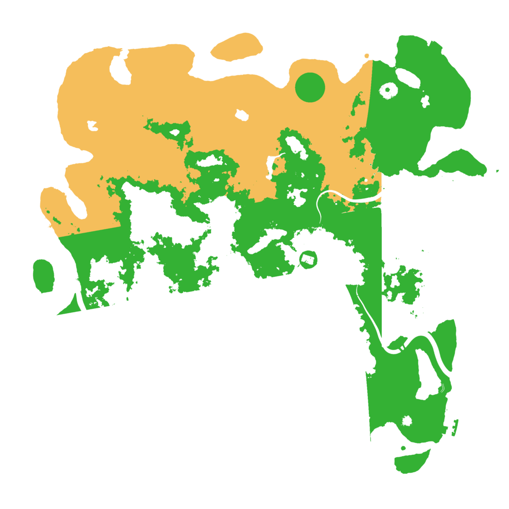 Biome Rust Map: Procedural Map, Size: 4500, Seed: 2127170425