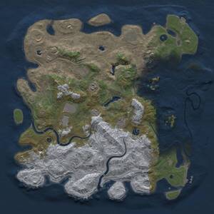 Thumbnail Rust Map: Procedural Map, Size: 4500, Seed: 2127170425, 17 Monuments