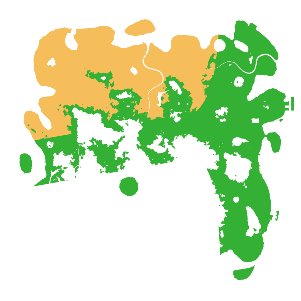 Biome Rust Map: Procedural Map, Size: 4500, Seed: 2127170425