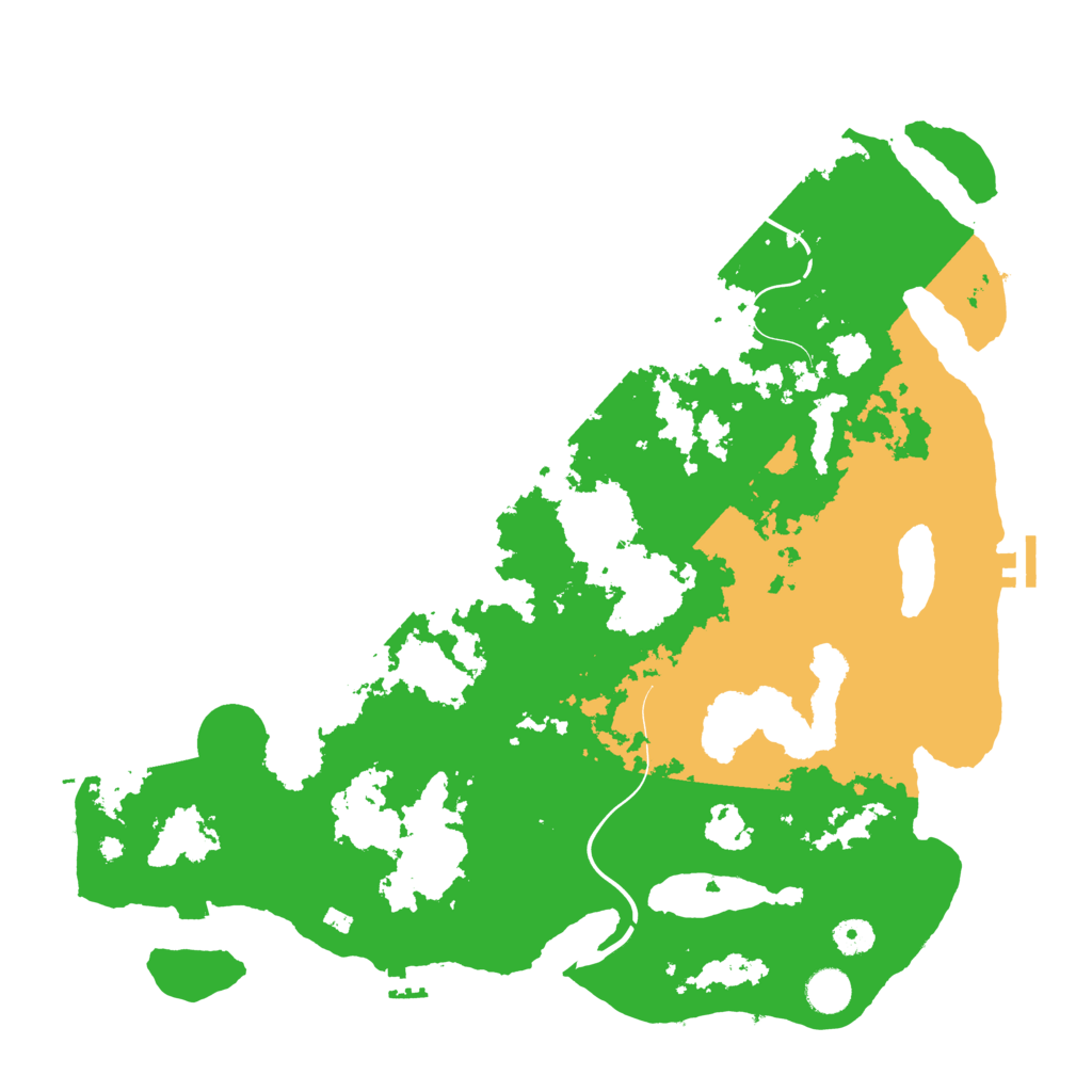 Biome Rust Map: Procedural Map, Size: 4250, Seed: 6660