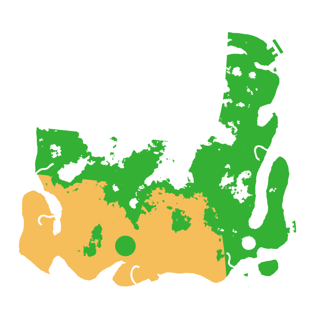 Biome Rust Map: Procedural Map, Size: 4000, Seed: 592233