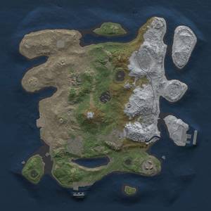 Thumbnail Rust Map: Procedural Map, Size: 3000, Seed: 475298037, 15 Monuments