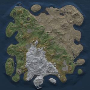 Thumbnail Rust Map: Procedural Map, Size: 4000, Seed: 538566706, 19 Monuments