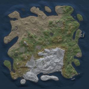 Thumbnail Rust Map: Procedural Map, Size: 4000, Seed: 1553536948, 19 Monuments