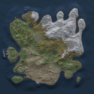 Thumbnail Rust Map: Procedural Map, Size: 3000, Seed: 902087981, 13 Monuments