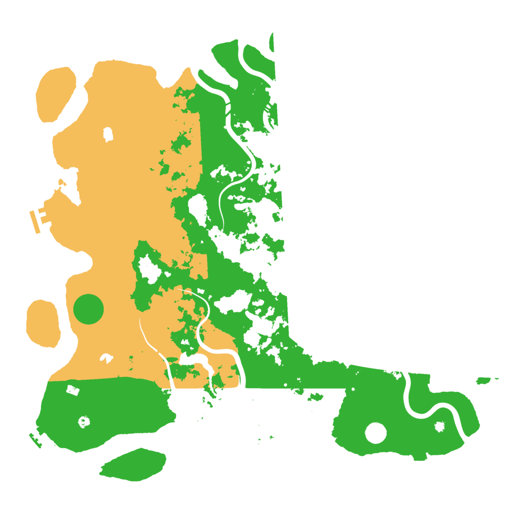 Biome Rust Map: Procedural Map, Size: 4500, Seed: 658915501