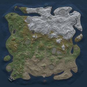 Thumbnail Rust Map: Procedural Map, Size: 4500, Seed: 1785145597, 19 Monuments