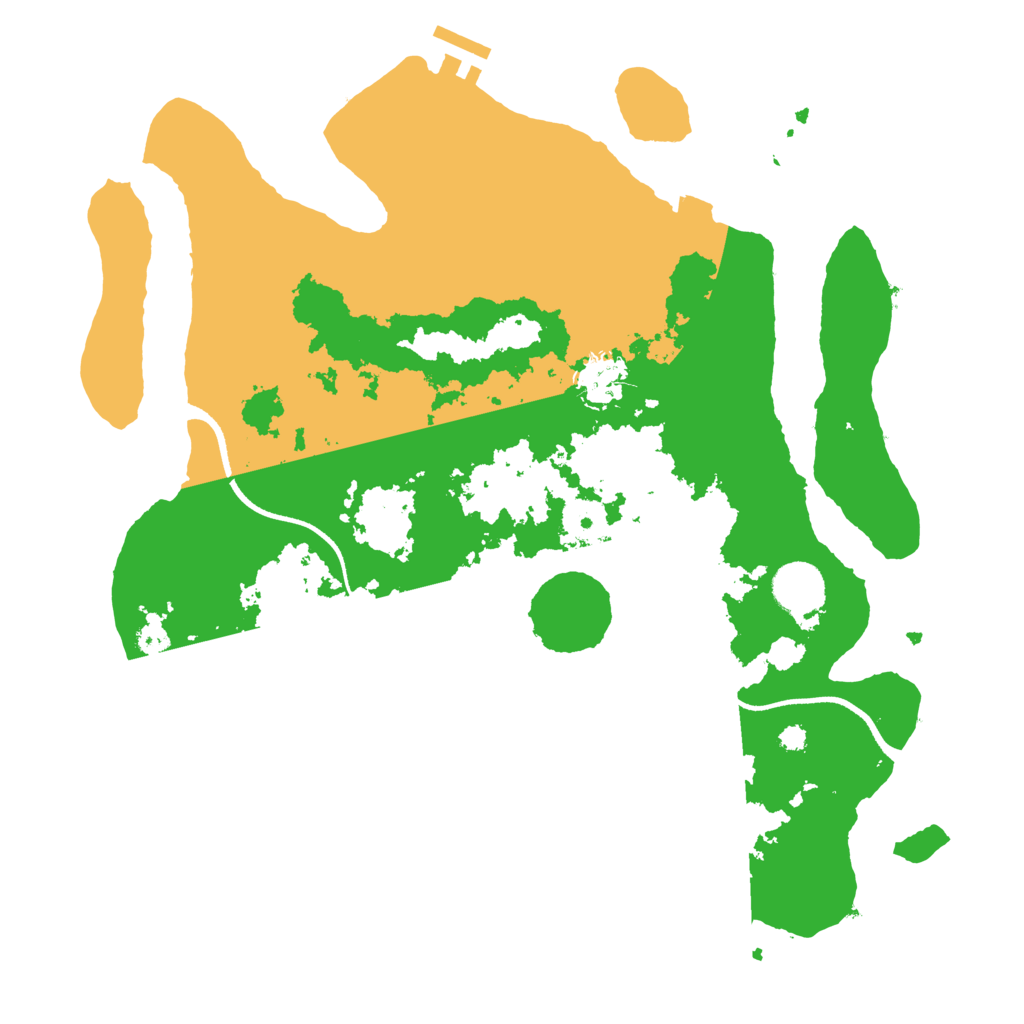 Biome Rust Map: Procedural Map, Size: 3500, Seed: 1564692921