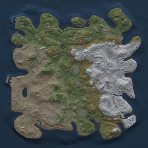 Thumbnail Rust Map: Procedural Map, Size: 4250, Seed: 717410891, 19 Monuments