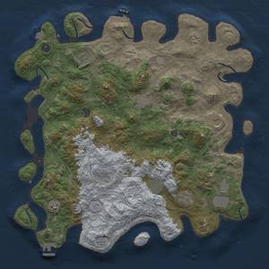 Thumbnail Rust Map: Procedural Map, Size: 4500, Seed: 9153233, 19 Monuments