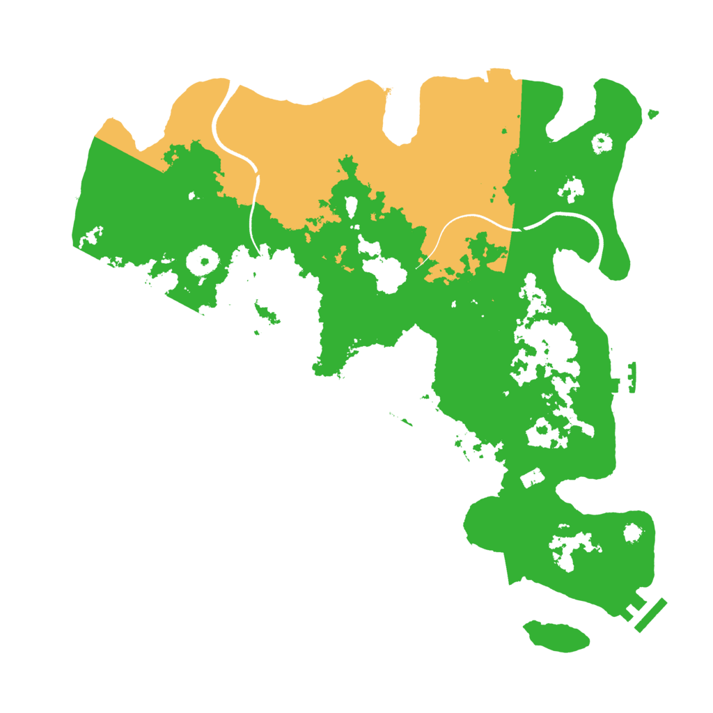 Biome Rust Map: Procedural Map, Size: 3500, Seed: 2116823727