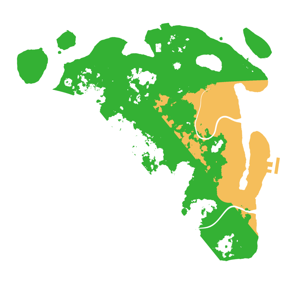 Biome Rust Map: Procedural Map, Size: 3700, Seed: 759190658