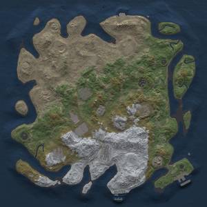 Thumbnail Rust Map: Procedural Map, Size: 4000, Seed: 219997852, 19 Monuments