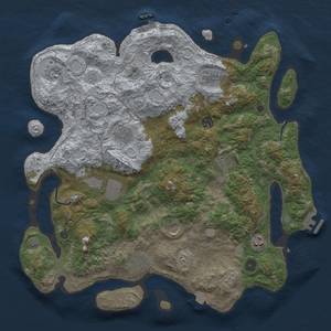 Thumbnail Rust Map: Procedural Map, Size: 4200, Seed: 118149066, 18 Monuments