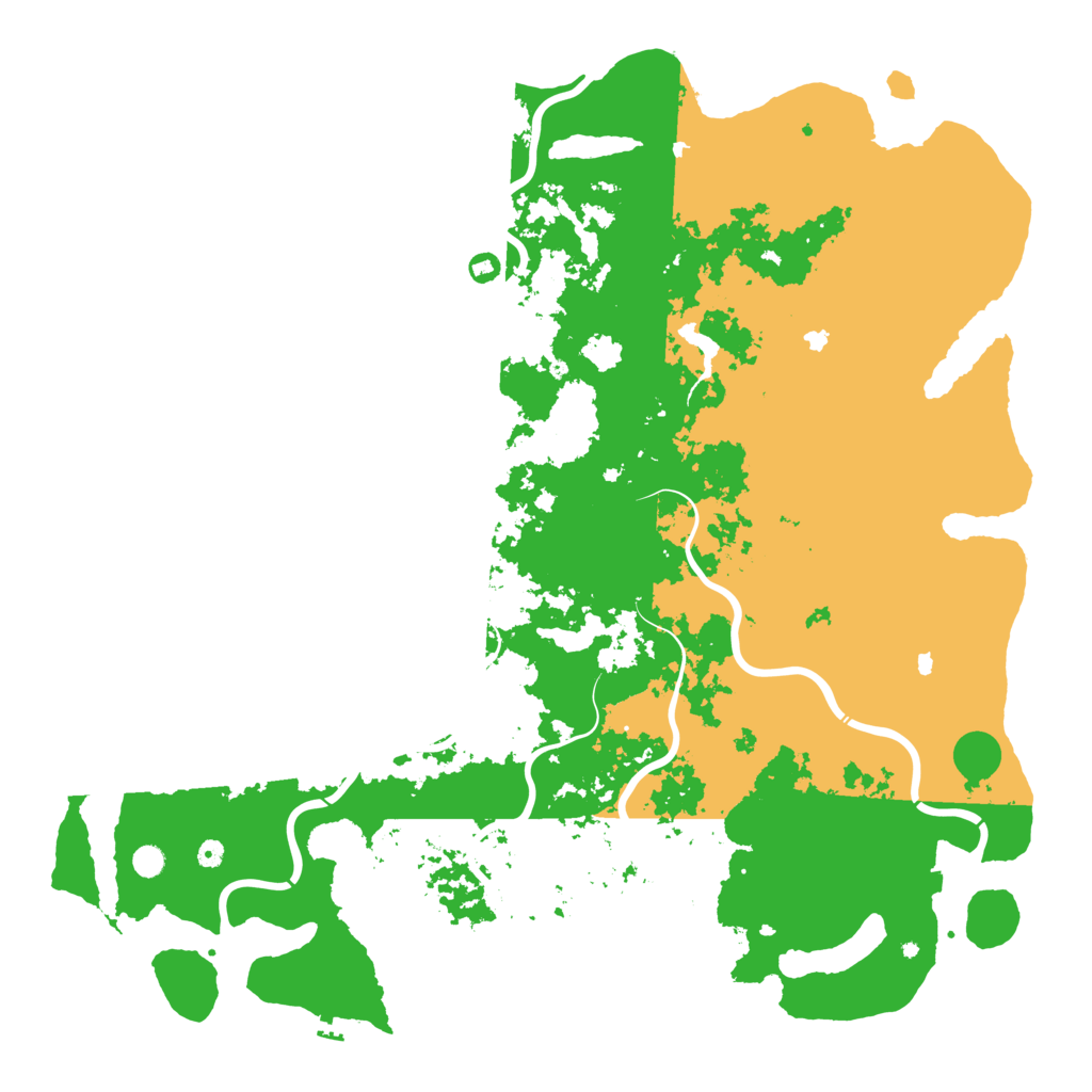 Biome Rust Map: Procedural Map, Size: 6000, Seed: 35175291