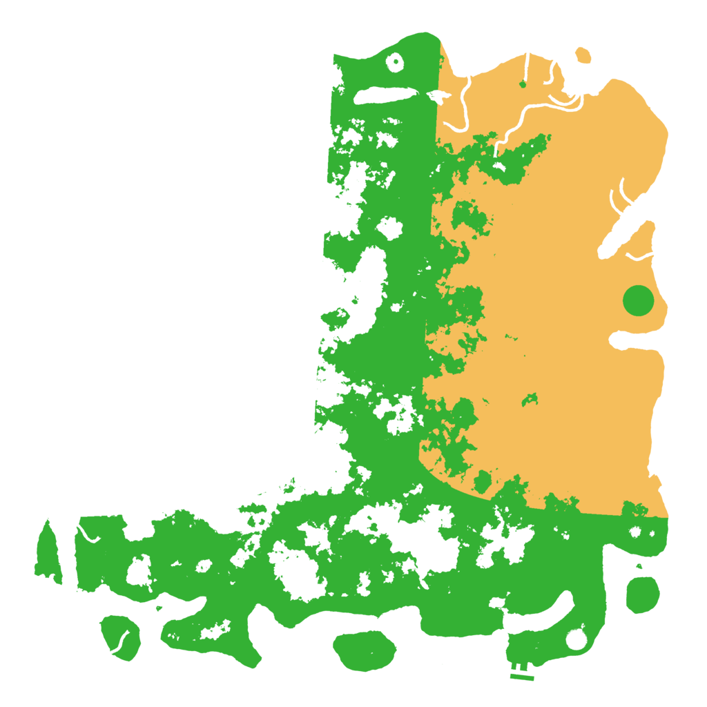 Biome Rust Map: Procedural Map, Size: 6000, Seed: 35175291