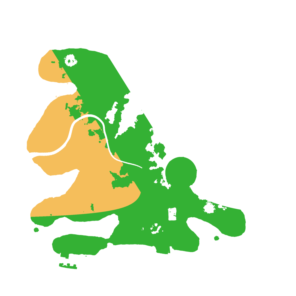 Biome Rust Map: Procedural Map, Size: 2500, Seed: 74329332