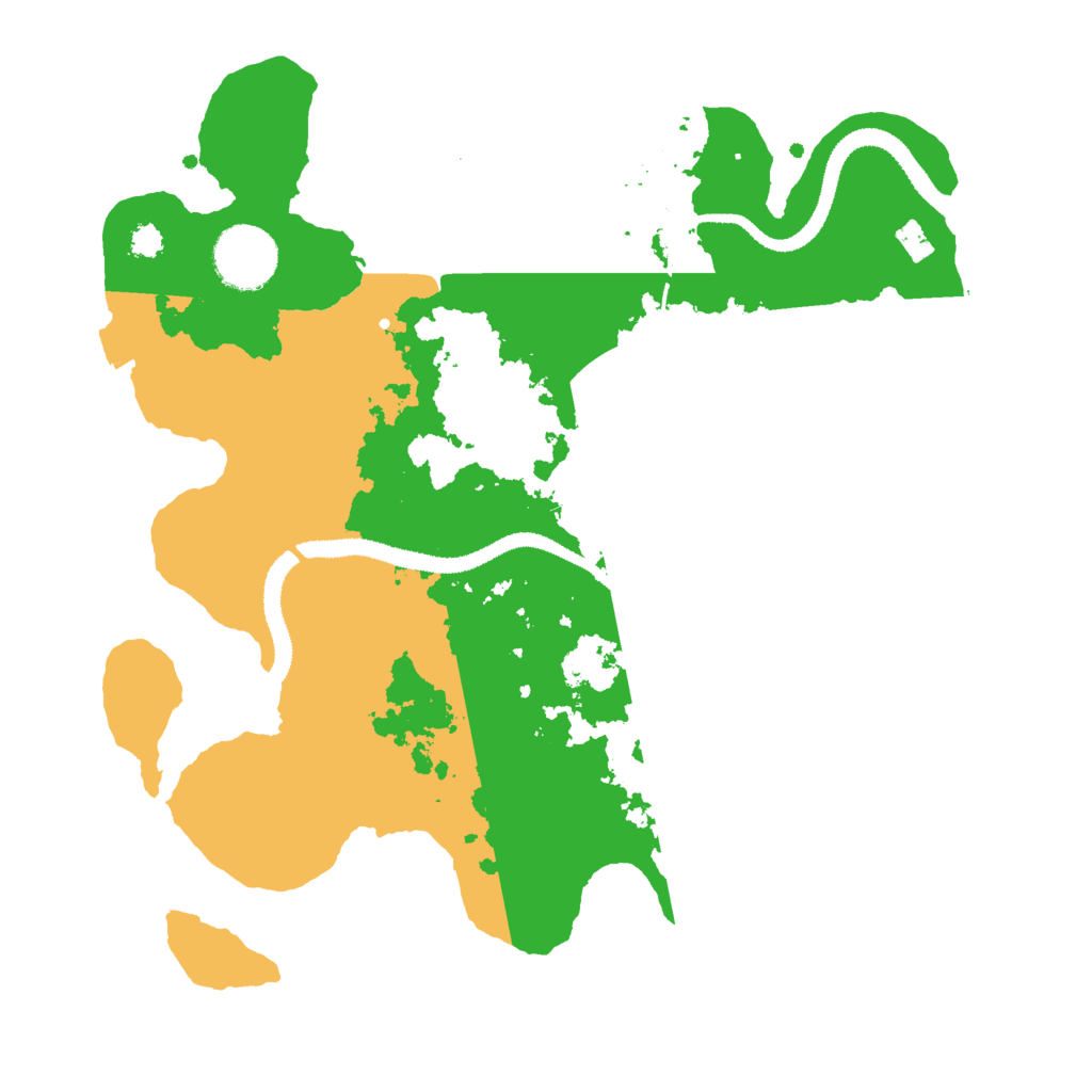 Biome Rust Map: Procedural Map, Size: 3000, Seed: 5411779