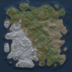 Thumbnail Rust Map: Procedural Map, Size: 4500, Seed: 1770652562, 19 Monuments